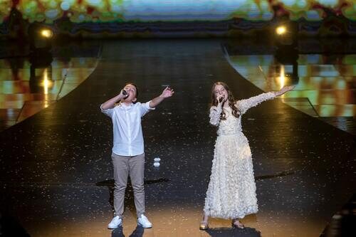 Denislava y Martin, en la Final de Eurovisión Junior 2021