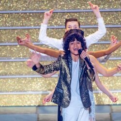 Enzo, durante la Final de Eurovisión Junior 2021