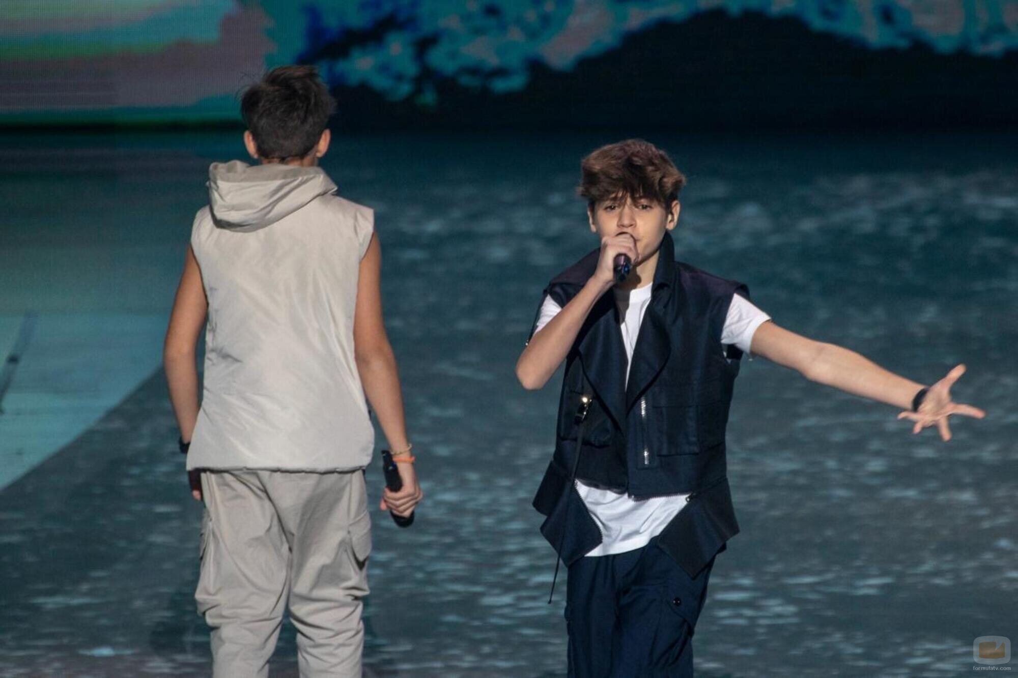 Dajte Muzika, durante la Final de Eurovisión Junior 2021