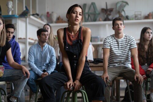 Amaia Aberasturi y Manu Ríos en 'La edad de la ira'