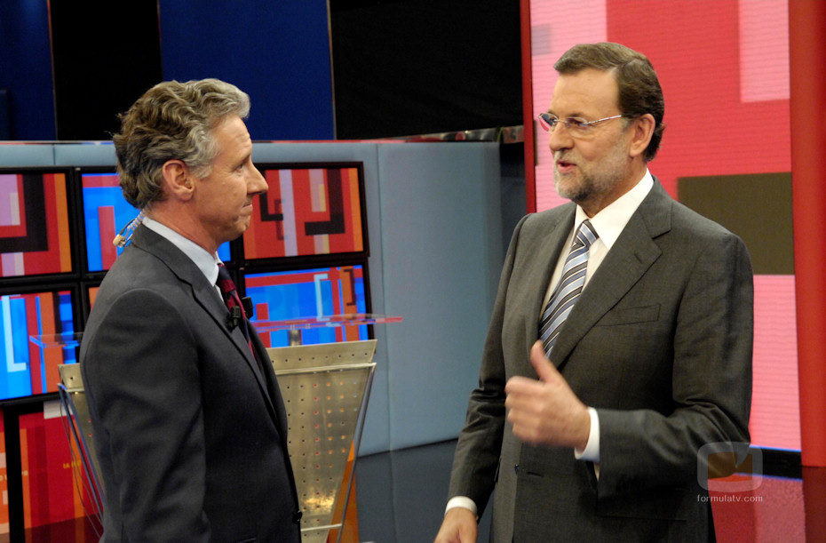 Mariano Rajoy en el plató de 'Tengo una pregunta para usted'
