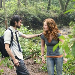 Daniel Faraday y Charlotte Lewis de 'Lost'