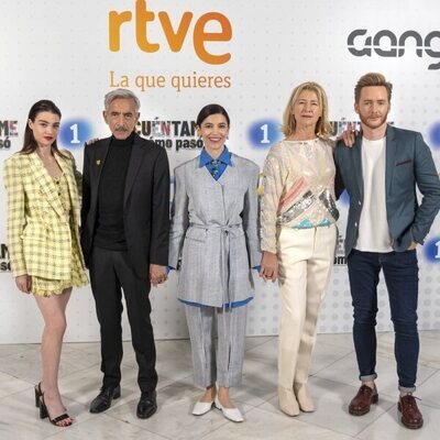 Los protagonistas de 'Cuéntame' en la presentación de la temporada 22
