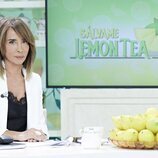 María Patiño en el plató de 'Sálvame Lemon Tea'