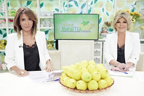 María Patiño y Terelu Campos presentan 'Sálvame Lemon Tea'