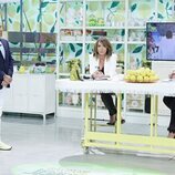 Las presentadoras de 'Sálvame Lemon Tea' con Jorge Javier Vázquez