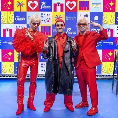 Varry Brava, finalistas del Benidorm Fest, tras actuar en la Semifinal 1