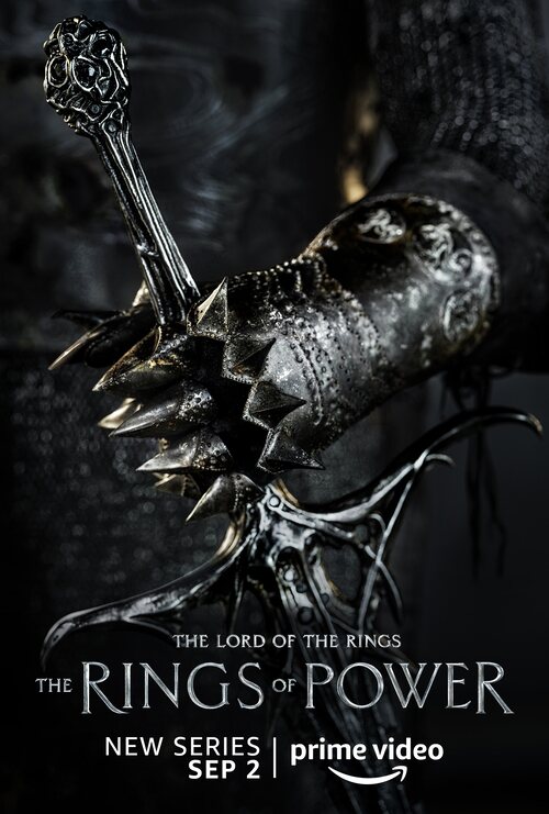 Póster de 'El Señor de los Anillos: Los Anillos de Poder', con una espada negra