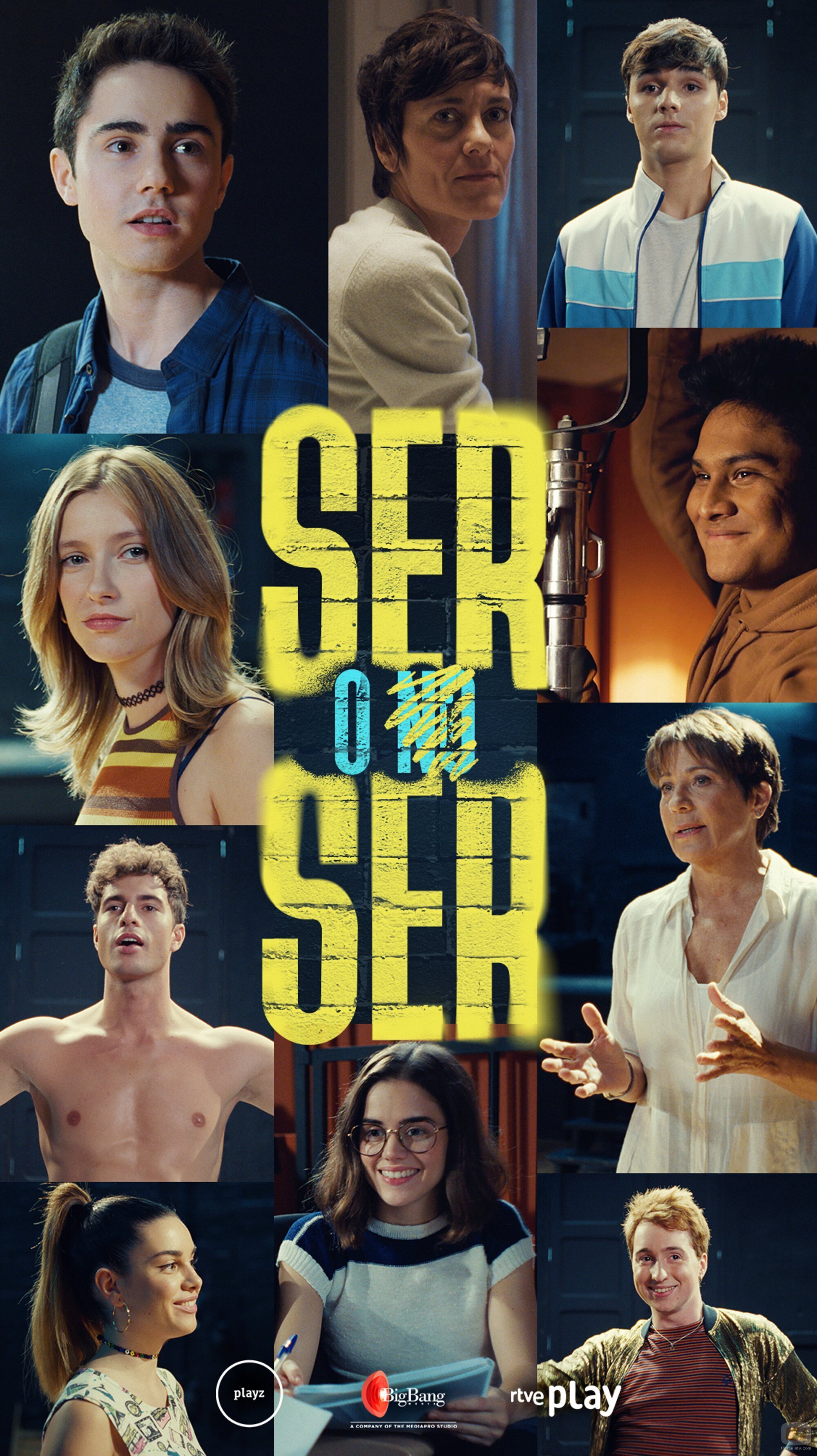 Cartel oficial de 'Ser o no ser', la serie de Playz