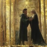 Elrond y Galadriel en 'El Señor de los Anillos: Los Anillos de Poder'