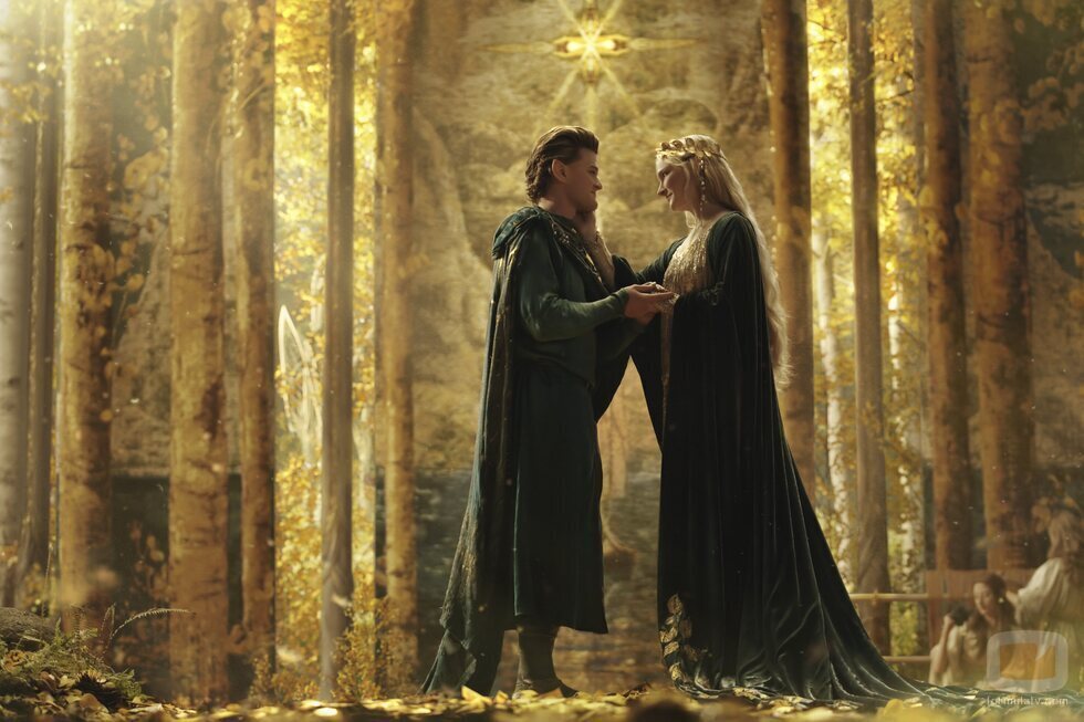 Elrond y Galadriel en 'El Señor de los Anillos: Los Anillos de Poder'