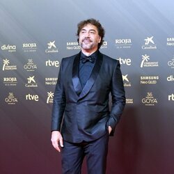 Javier Bardem posa en la alfombra roja de los Goya 2022