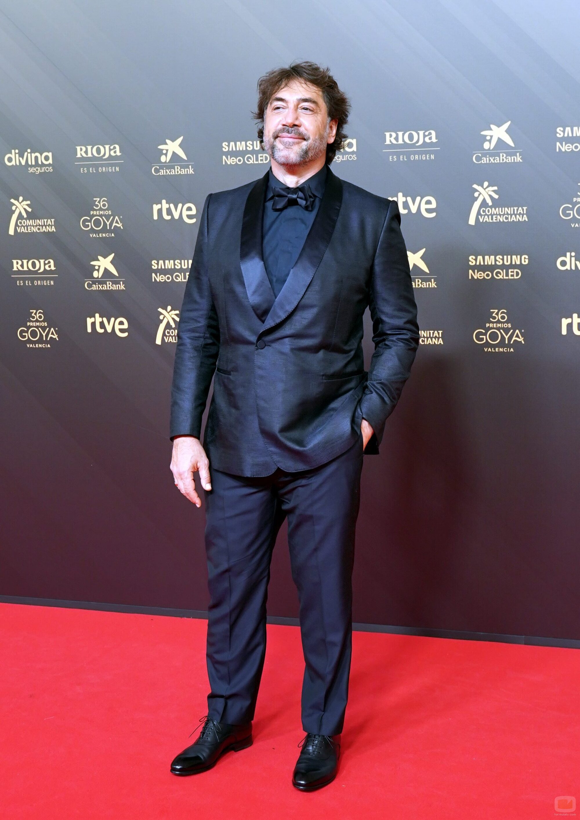 Javier Bardem posa en la alfombra roja de los Goya 2022