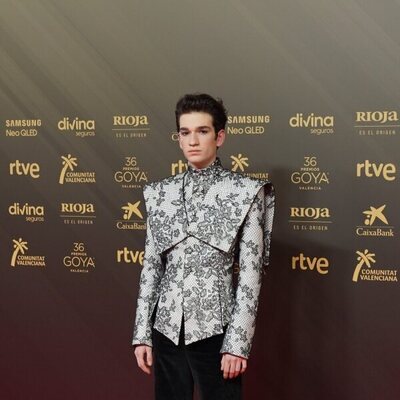 Jorge Motos posa en la alfombra roja de los Goya 2022