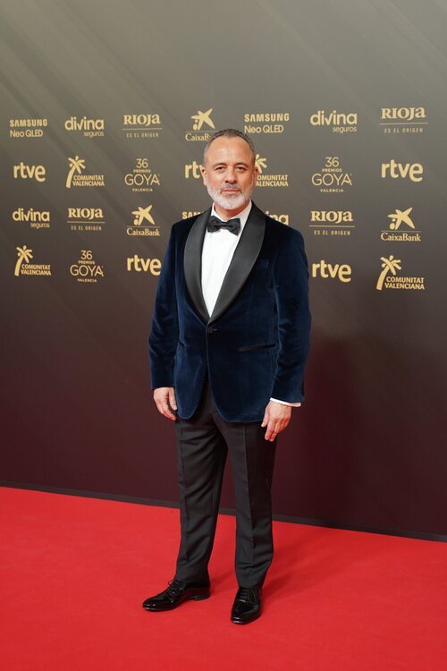 Javier Gutiérrez posa en la alfombra roja de los Goya 2022