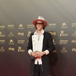 Óscar Jaenada posa en la alfombra roja de los Goya 2022