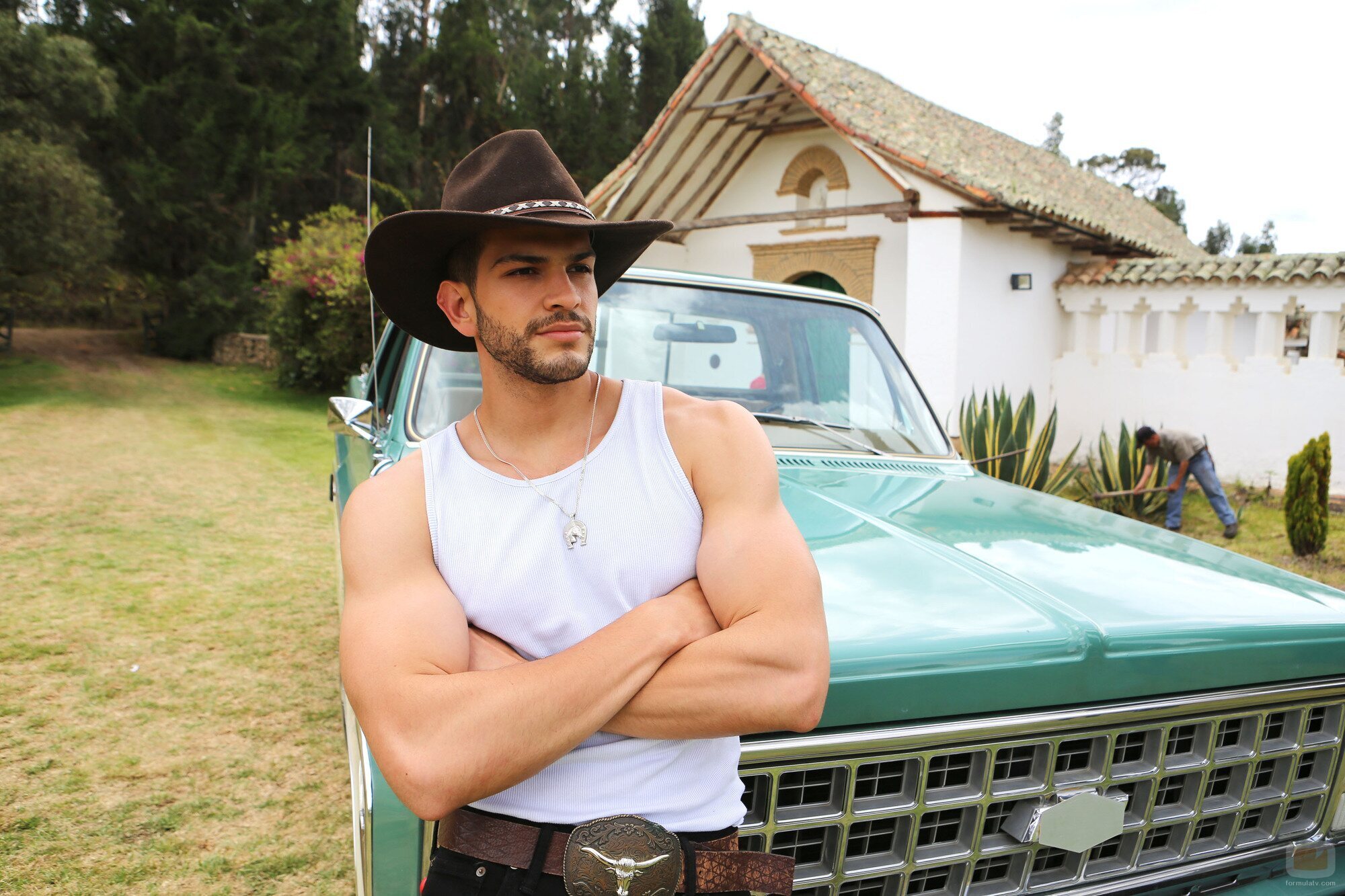 Bernardo Flores en una secuencia de 'Pasión de gavilanes 2'