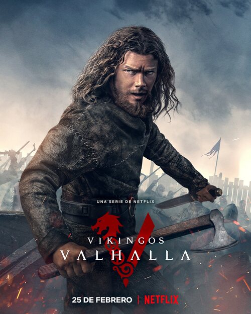 Póster de Leif en la primera temporada de 'Vikingos: Valhalla'