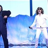Agoney y Roi Méndez imitan a Justin Bieber y The Kid Laroi en la gala 13 de 'Tu cara me suena 9'