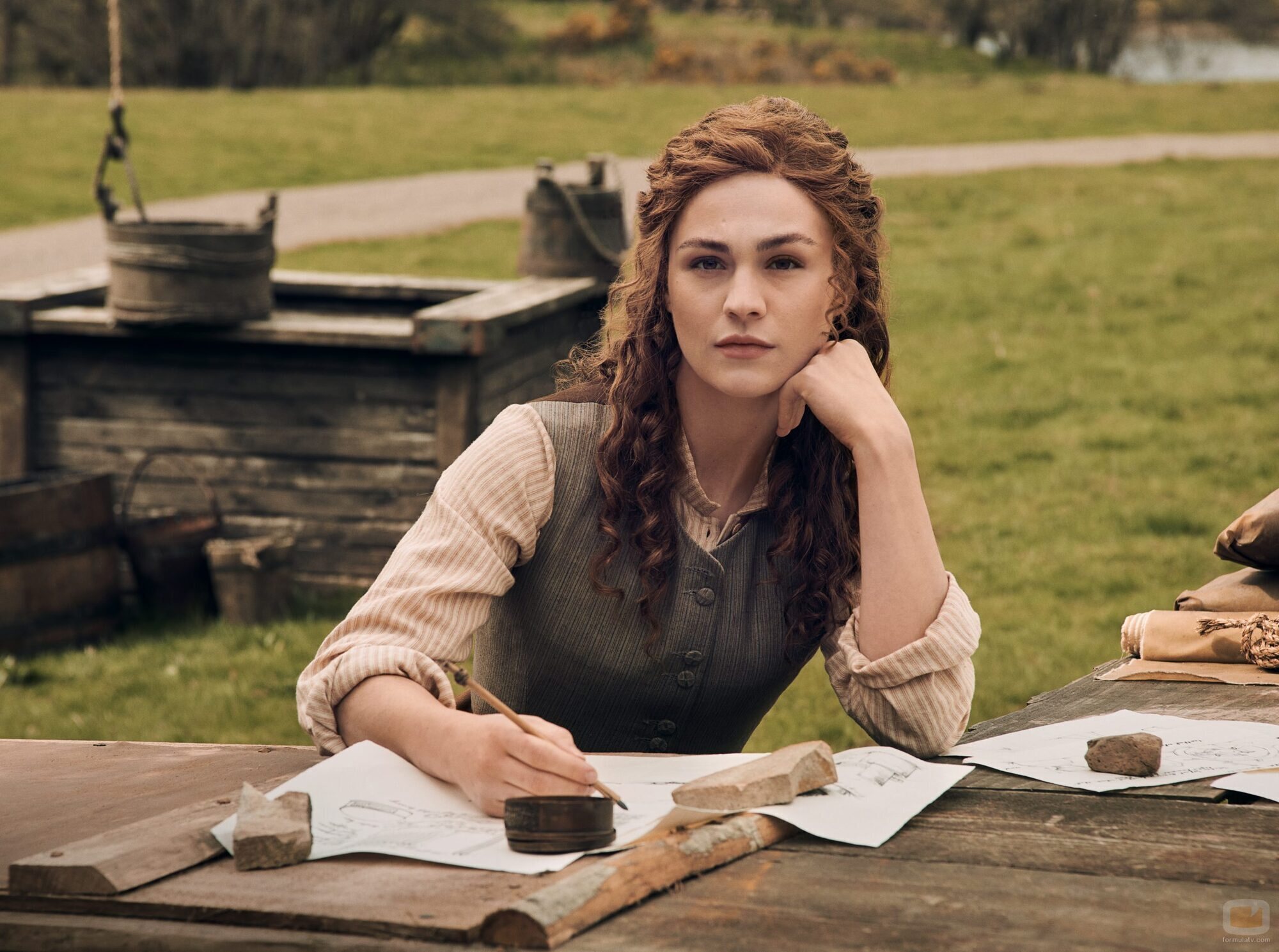 Sophie Skelton en la sexta temporada de 'Outlander'