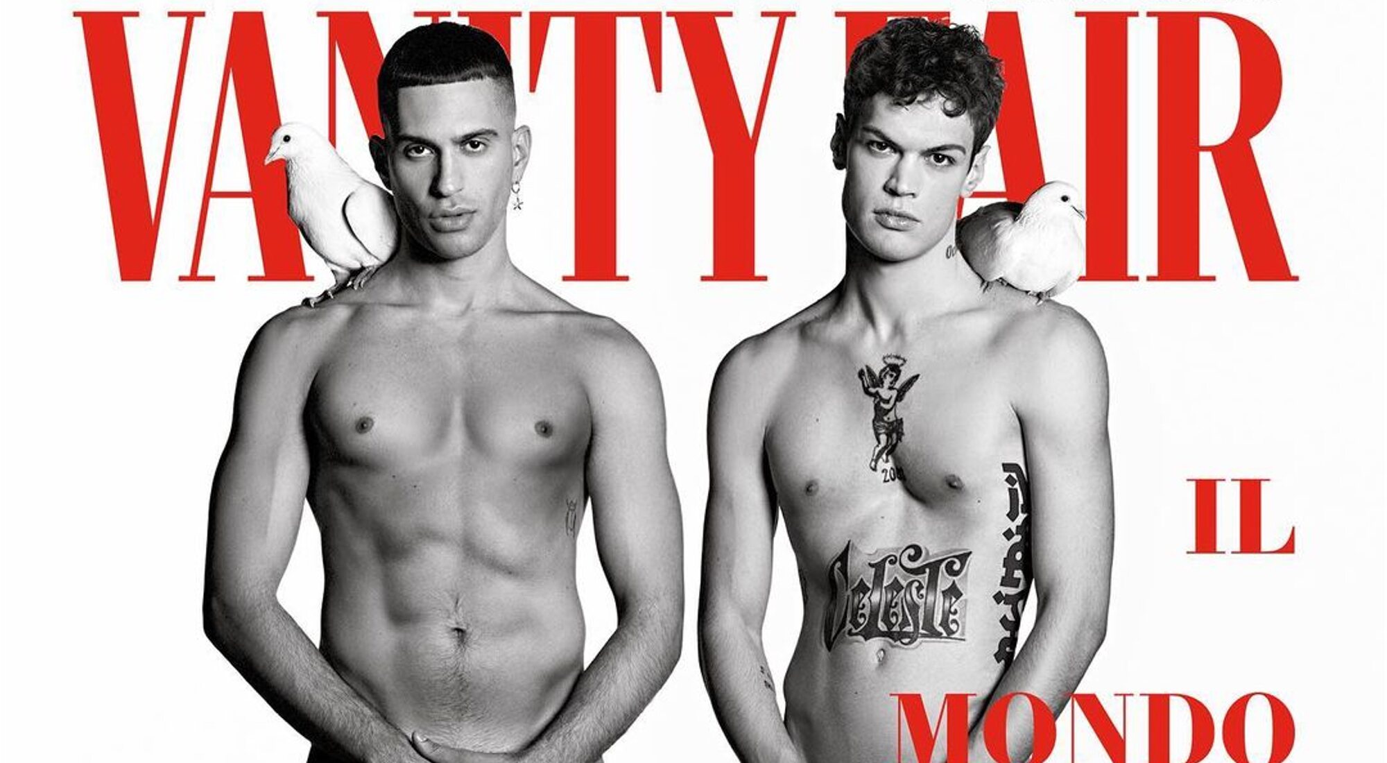 Mahmood y Blanco posan desnudos para Vanity Fair Italia