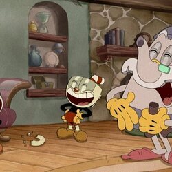 Cuphead y Elder Kettle en '¡La serie de Cuphead!'
