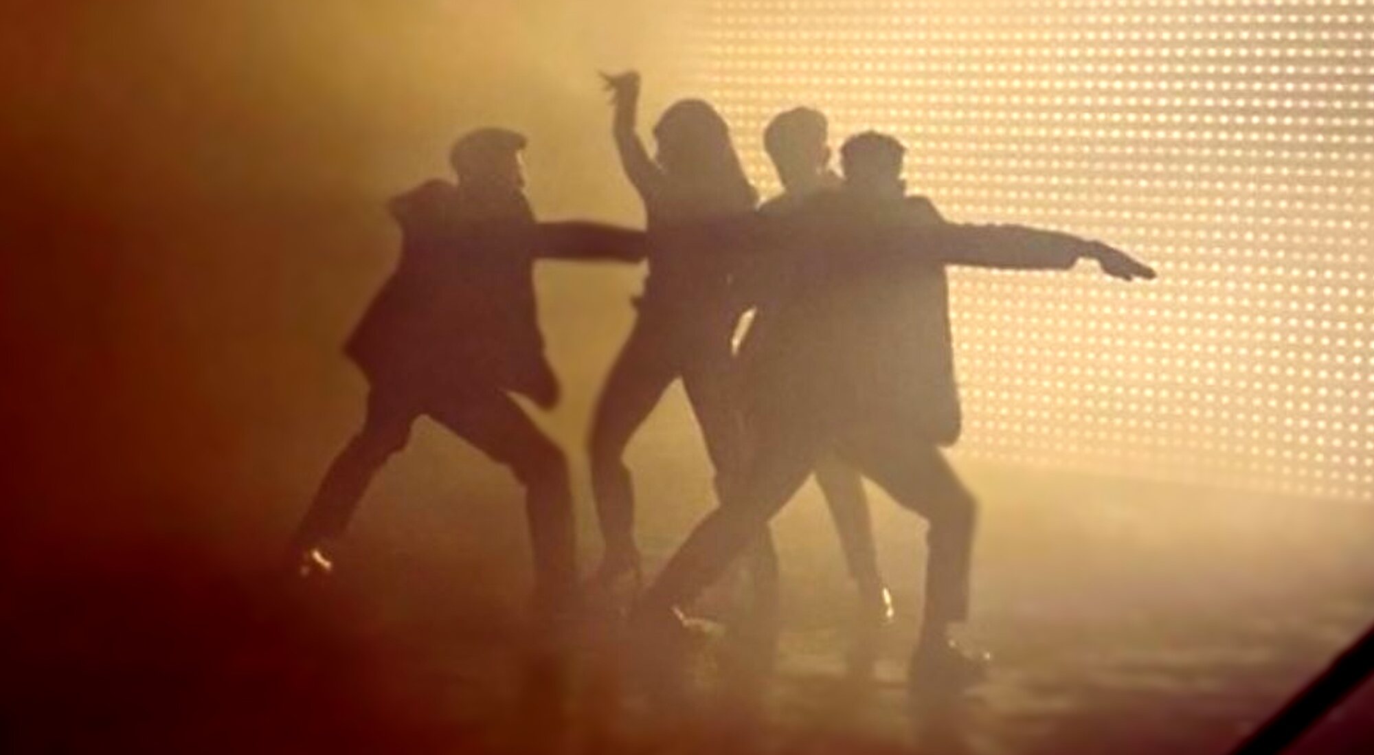 Chanel y sus bailarines en la grabación del videoclip de "SloMo