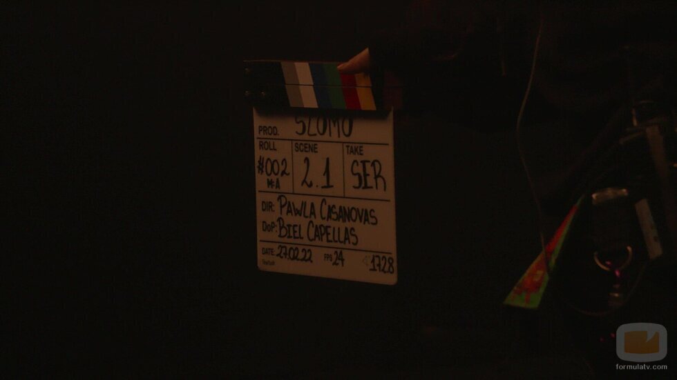 Claqueta del videoclip de "SloMo"