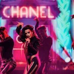 Chanel Terrero, interpretando 'SloMo' en el Festival da Canção 2022