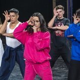 Chanel y sus bailarines ensayando 'SloMo' para Eurovisión 2022