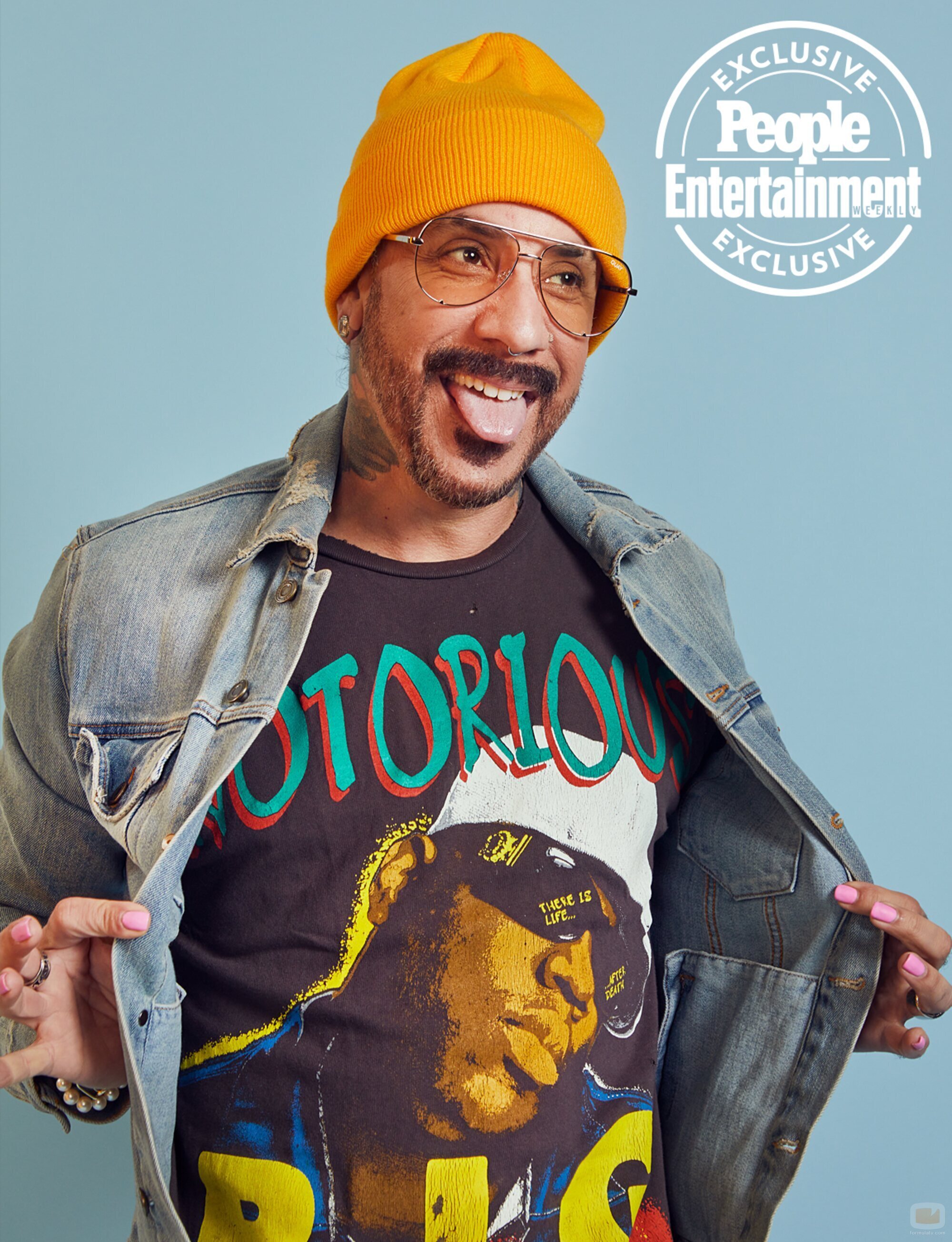AJ McLean, miembro de los Backstreet Boys, en la '90s Con