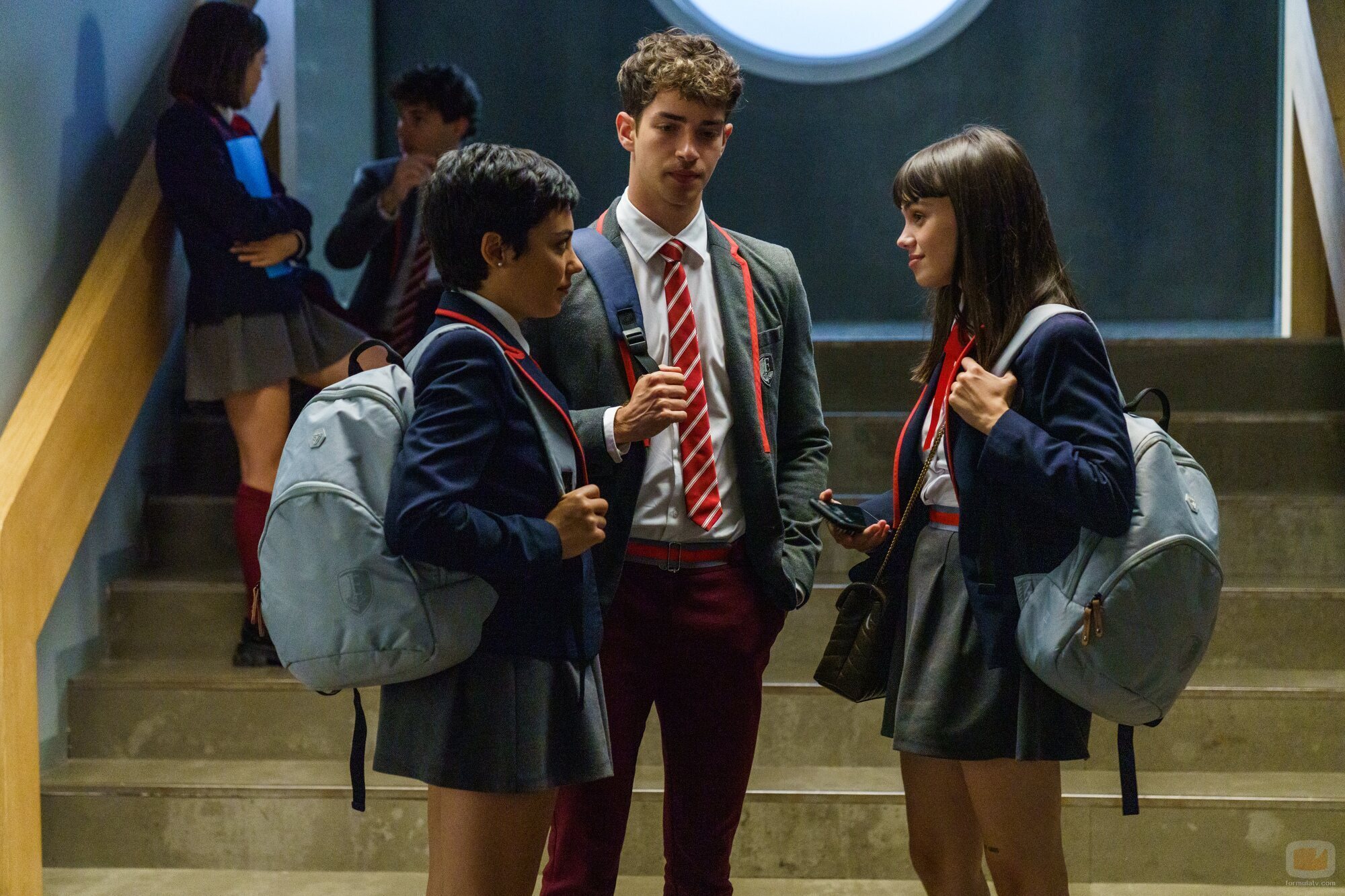 Ari, Patrick y Mencía en la quinta temporada de 'Élite'