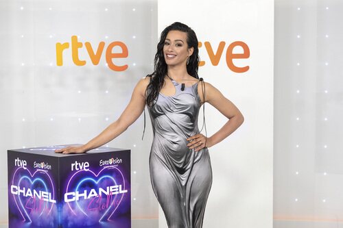 Chanel Terrero en la presentación del videoclip de 'SloMo'