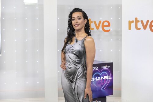 Chanel, en la rueda de prensa del videoclip de 'Slomo'
