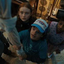 Lucas, Max, Dustin y Erica en la cuarta temporada de 'Stranger Things'