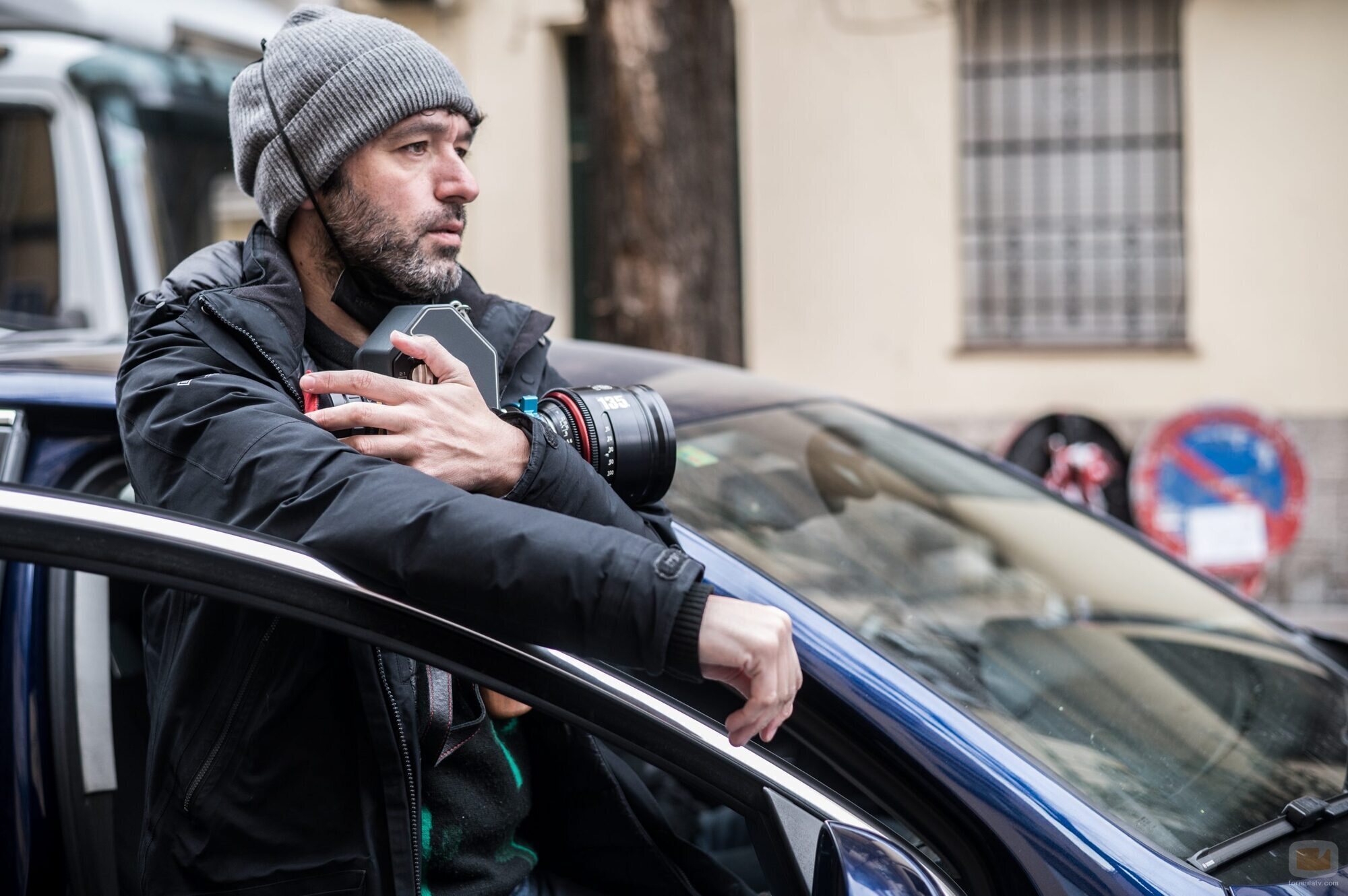 Rodrigo Sorogoyen durante el rodaje de 'Apagón'