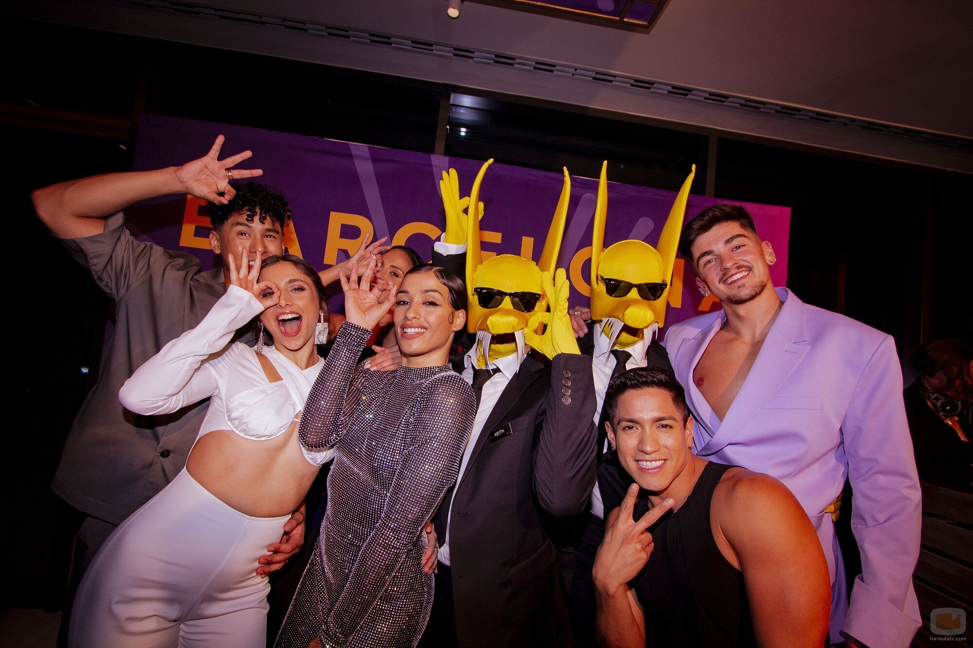 Chanel y Subwoolfer, durante la Barcelona Eurovision Party