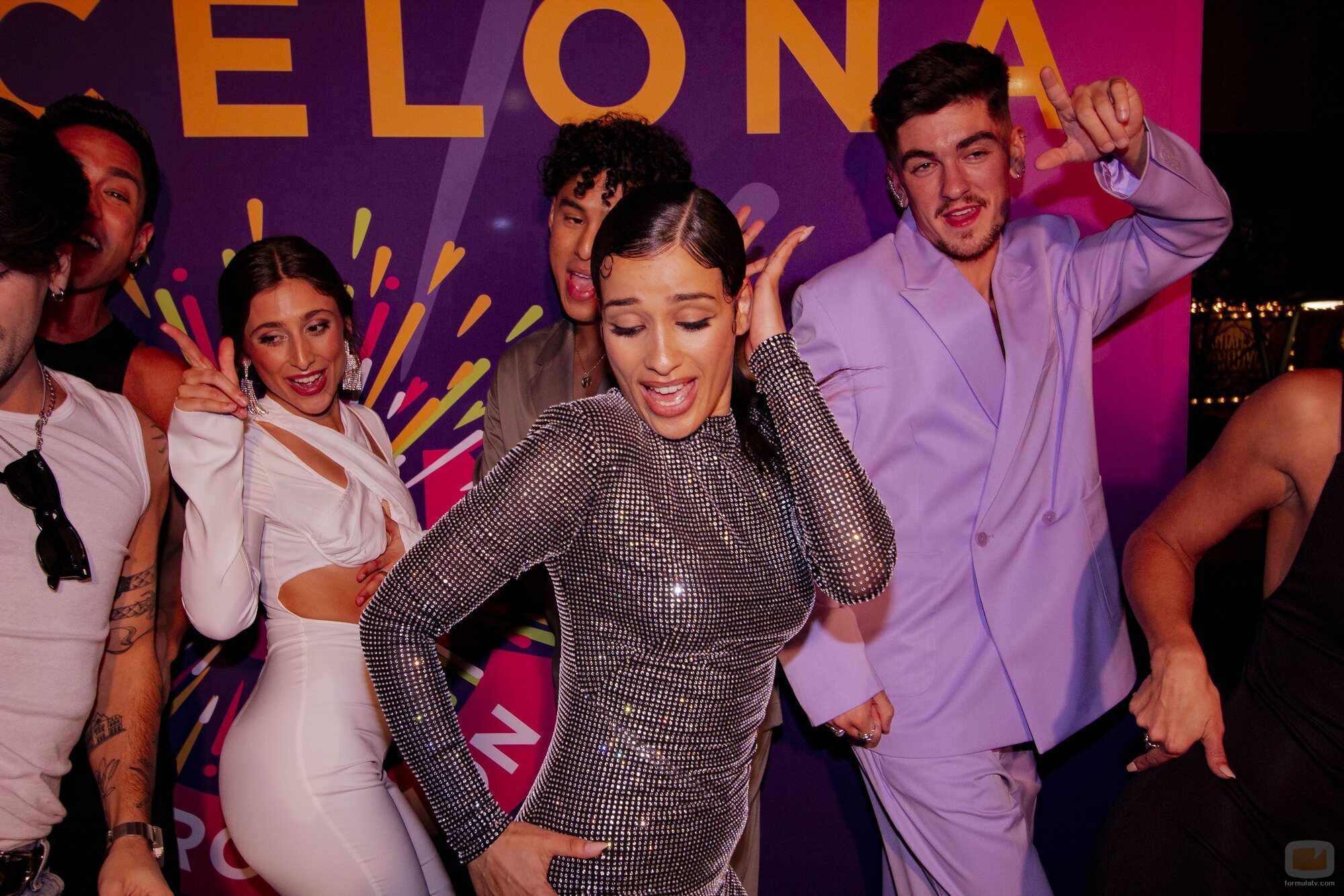 Chanel y sus bailarines, en la Pre Party de Barcelona previa a Eurovisión 2022