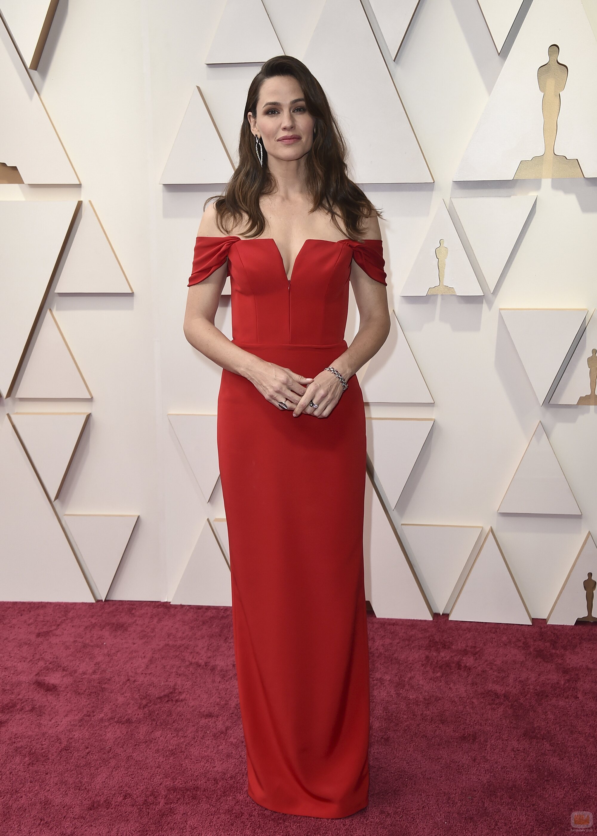Jennifer Garner posa en la alfombra roja de los Oscar 2022