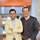 Màxim Huerta y Joaquín Prat en el plató de 'El programa de Ana Rosa'