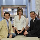 Màxim Huerta, Ana Rosa Quintana y Joaquín Prat en plató