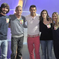 Santi Millán, Jordi Rebellón, Jesús Vázquez, Lorena Berdún y Milene Domingues