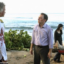 Jeff Fahey y Michael Emerson en el episodio "Namaste" de la quinta temporada de 'Perdidos'