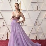 Jessica Chastain posa en la alfombra roja de los Oscar 2022