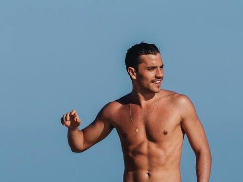 André Lamoglia, recién salido del agua