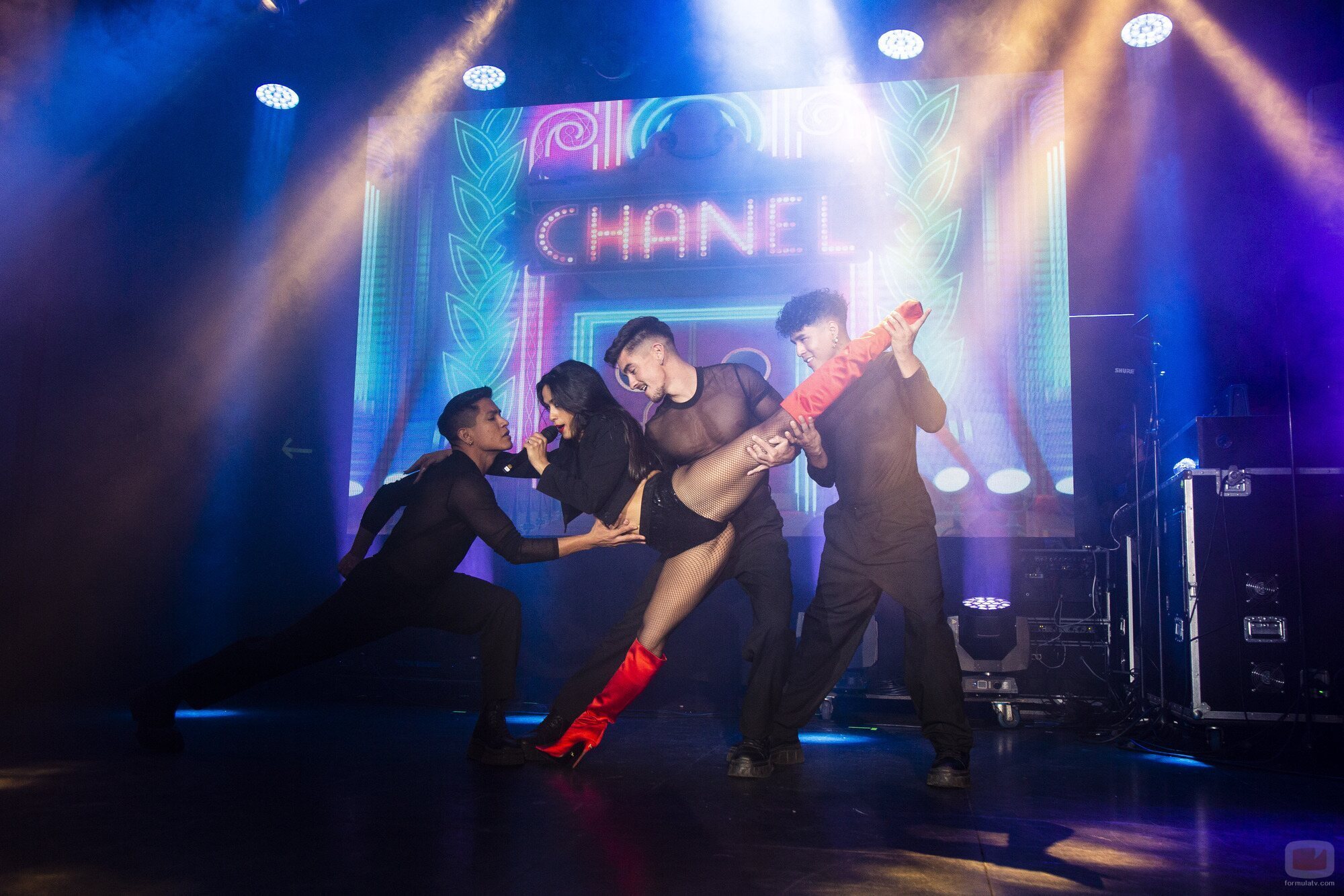 La actuación de Chanel en la Barcelona Eurovision Party