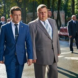 Volodímir Zelenski encarna al presidente Vasyl Goloborodko en 'Zelenski, servidor del pueblo'