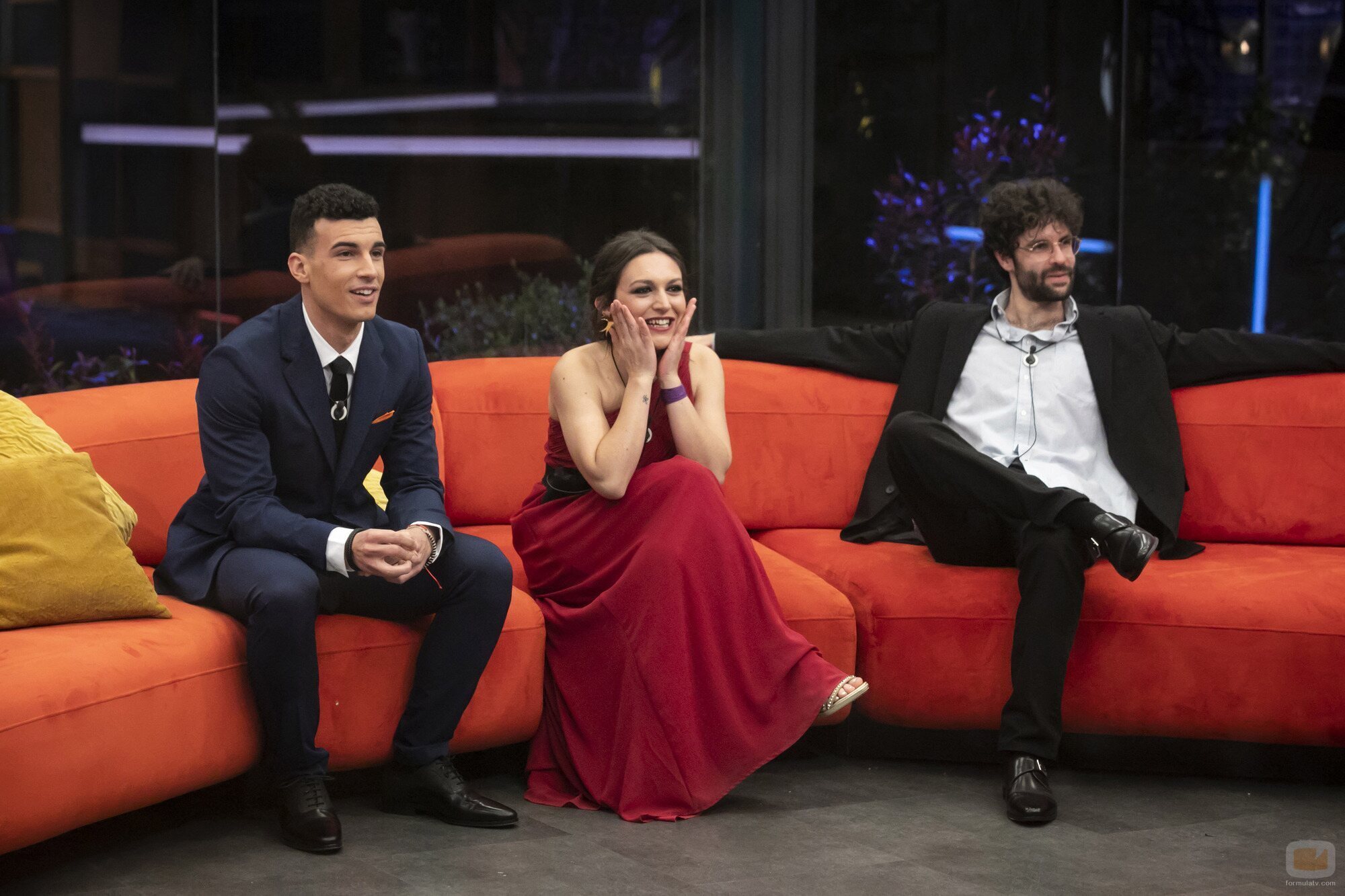 Adrian Tello, Marta Jurado y Rafa Martínez en la final de 'Secret Story 2'