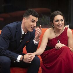Adrián Tello y Marta Jurado, durante la final de 'Secret Story 2'