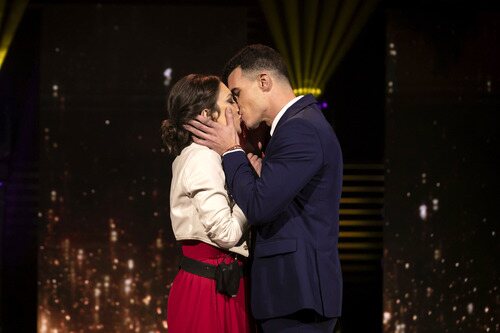 Adrián Tello, besando a Marta Jurado en la final de 'Secret Story 2'
